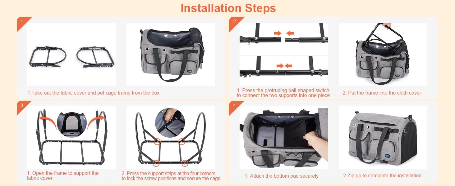 Транспортна переноска для кота Ownpets, складна, 45x30x31 см