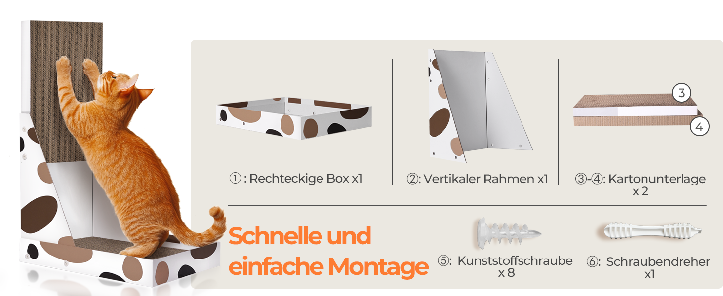 Котячий когтетопка ComSaf L-подібної форми, 64 см, з картону, для кішок, когтеточка, аксесуари для котів, когтеточки, котячі меблі