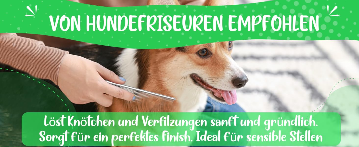 Зубна щітка для собак та котів з захисними нопочками - видаляє підшерсток, ковтуни та вузли. Ідеальна для догляду за довгошерстих собак, таких як кокапу, пудель. Розмір S, професійний гребінь L
