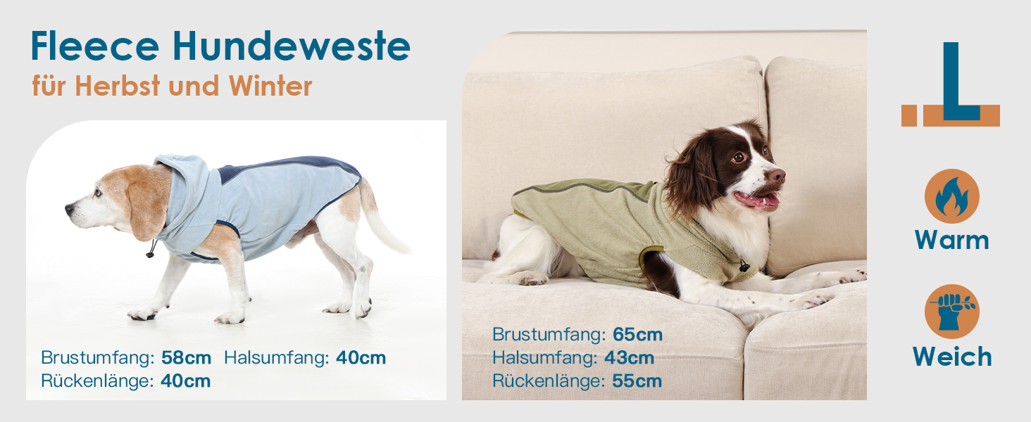 Теплий зимовий пуховик для собак Katzinst - теплий пуховик для собак з захистом живота, флісовий, для великих собак, зелений (2XL)