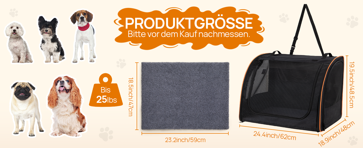 Транспортна переноска для собак та котів UNICITII, складана, до 11 кг