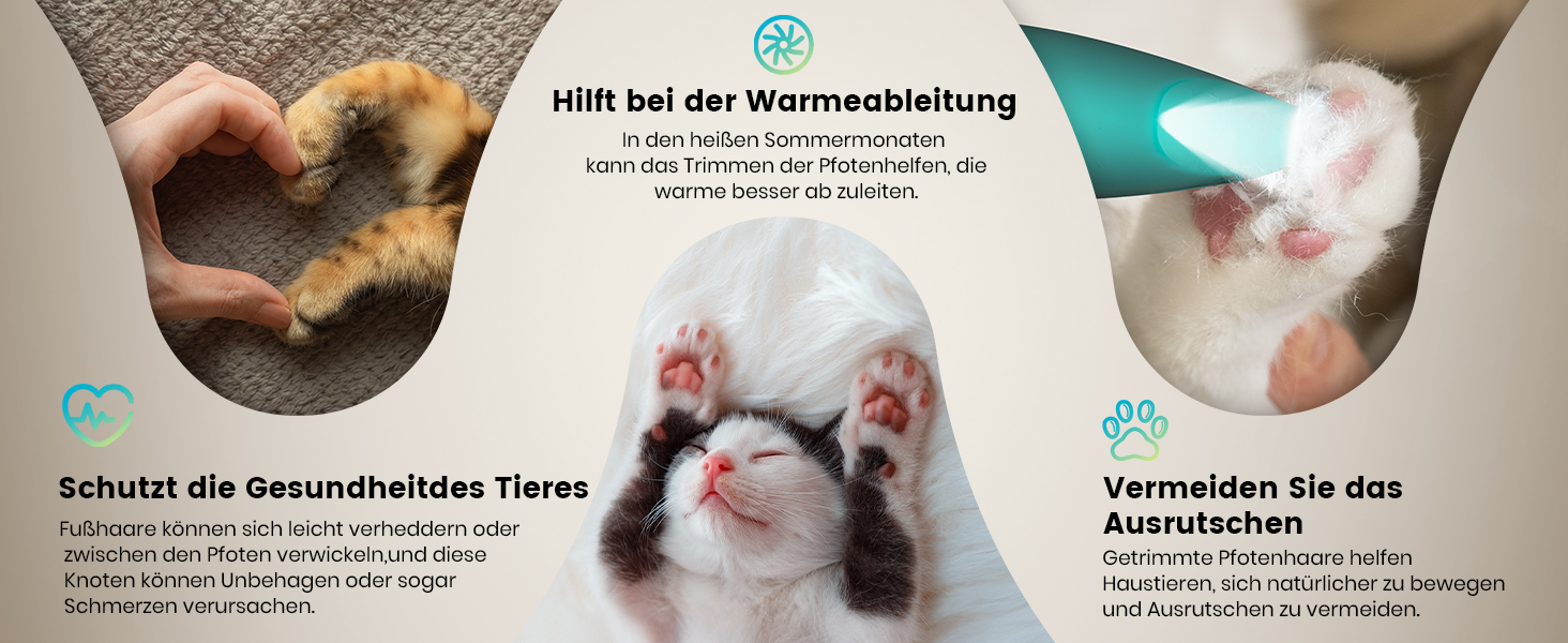 Триммер для собак Oneisall: безшумний, акумуляторний, з LED-підсвічуванням. Ідеально для стрижки подушечок лап, очей, вух та обличчя. Зелений колір