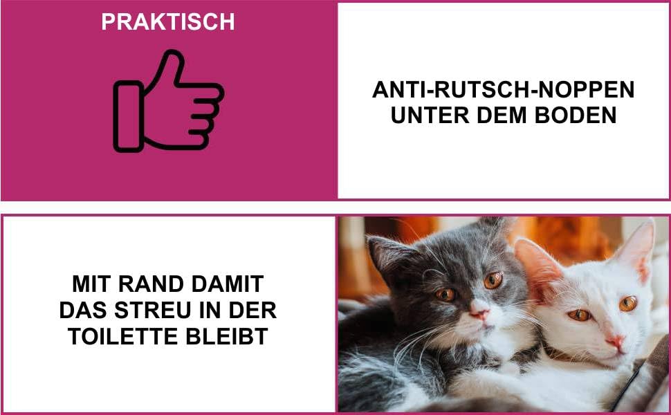 Торгівля котячий туалет кутовий XXL, модель Memphis, чорно-білий з бортиком