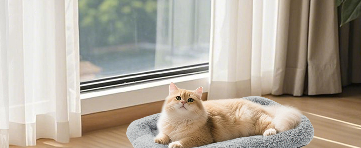 Крісло-лежанка для котів та собак PETLESO - м'яке, з антиковзною основою, 56x41 см