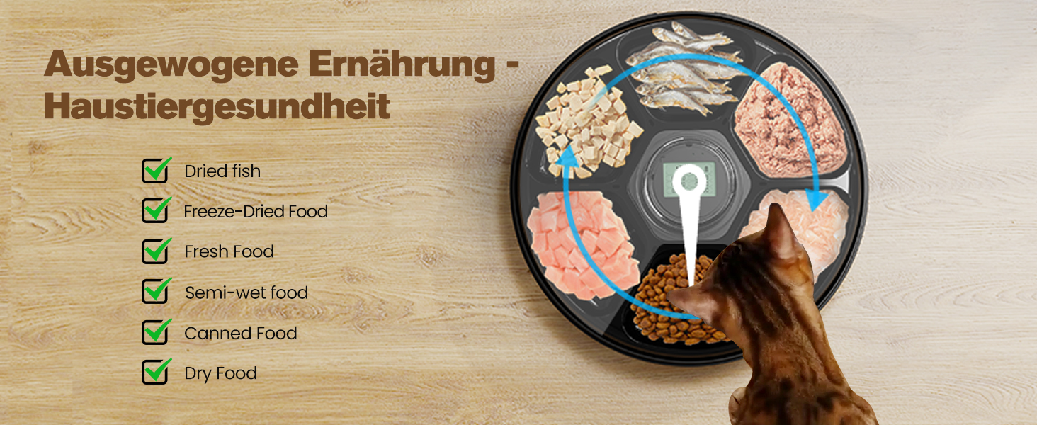 Автоматичний дозатор корму для котів: автоматичний диспенсер вологого корму для котів, бездротовий, з охолодженням, таймер, акумулятор, ABS пластик