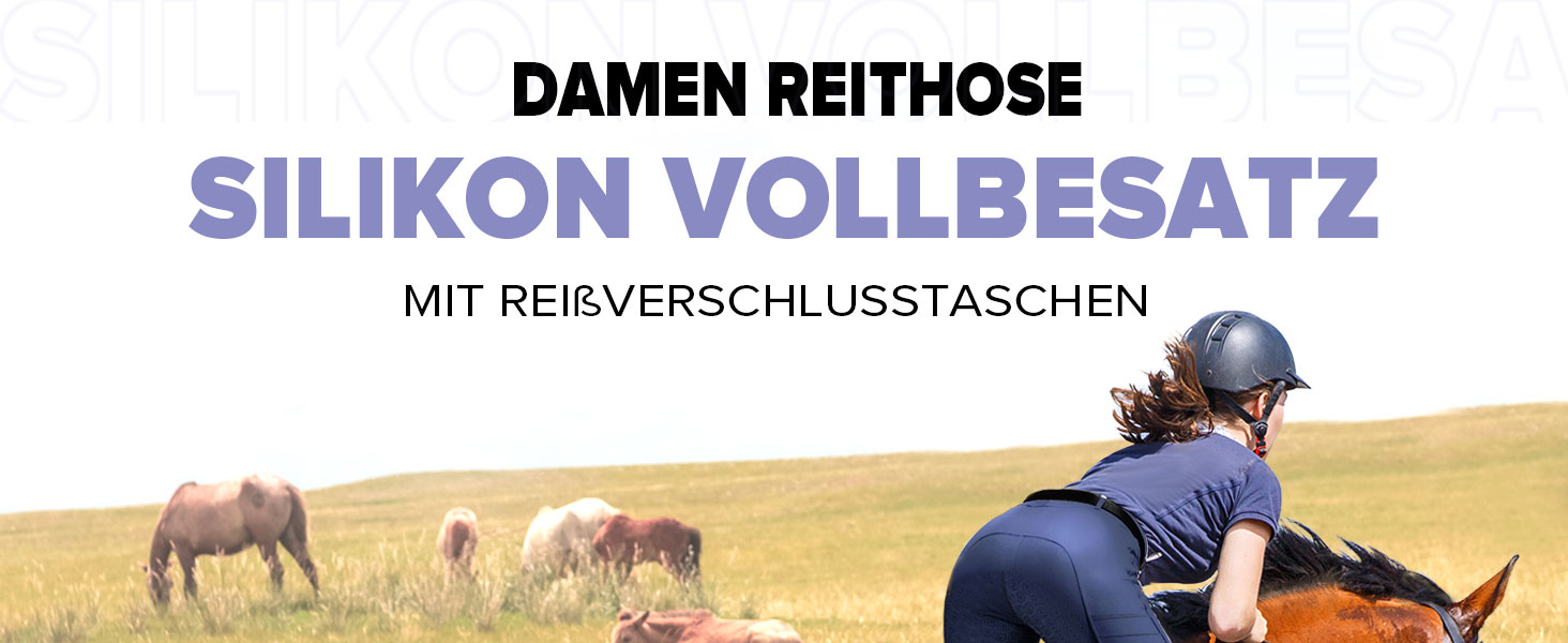 Легінси для їзди верхи FitsT4 з силіконовим покриттям, кишенею для телефону та петлями для ременя - чорний, розмір S