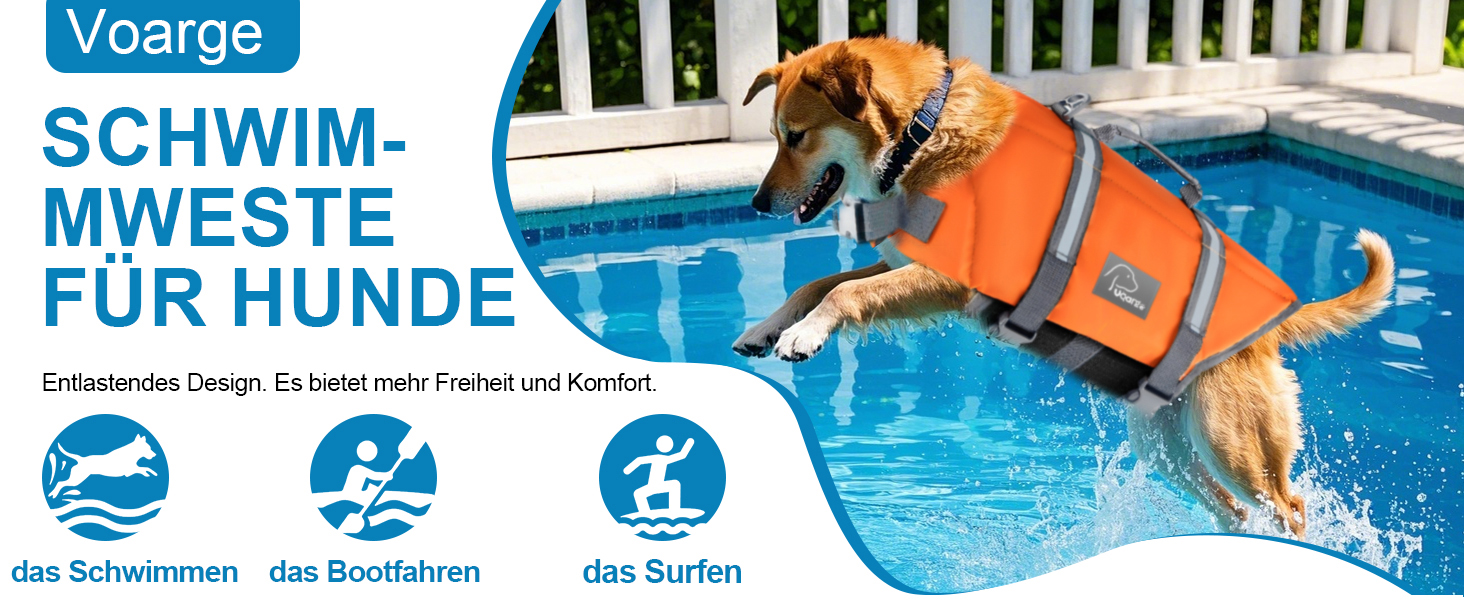 Рятувальний жилет для собак, безпечний жилет для плавання, регульований розмір, з міцним ручним захватом (S) Small