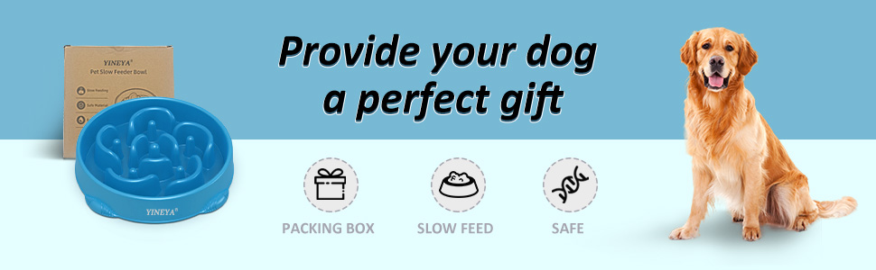 Набір мисок для собак, повільне годування, 2 шт. (магента, темно-синій)