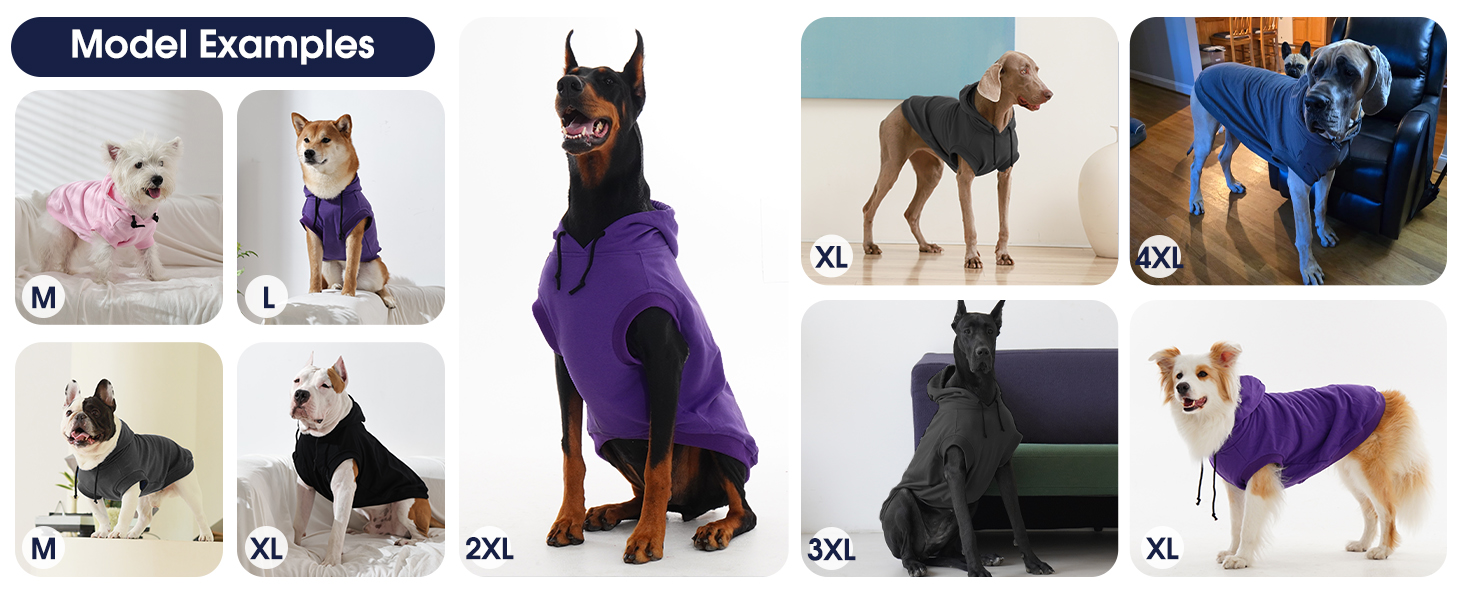 Світшот для собак IECOii з капюшоном, рожевий, розміри M-4XL (обхват грудей 83 см)