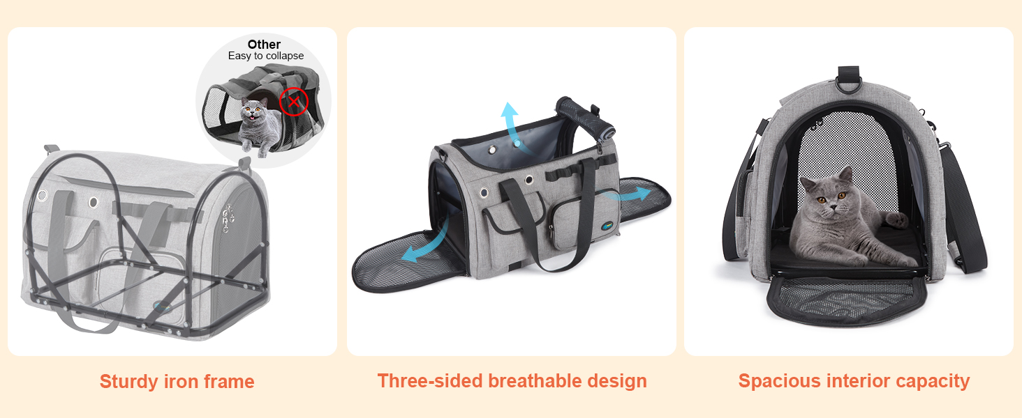 Транспортна переноска для кота Ownpets, складна, 45x30x31 см