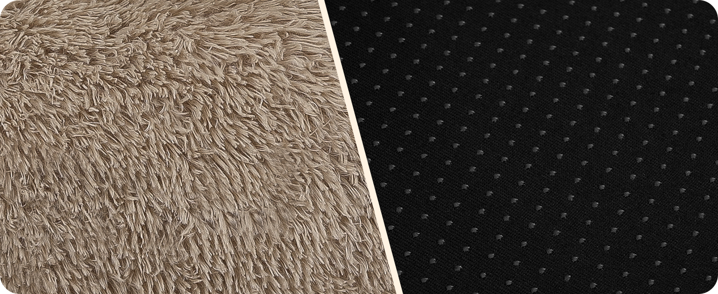 Ортопедичне ліжко для собак, круглий пуф-кішка, лежанка для собак, пуф-кішка, м'який кошик для собак, можна прати, діаметр 60 см, колір верблюжий, розмір 60 x 60 x 18 см