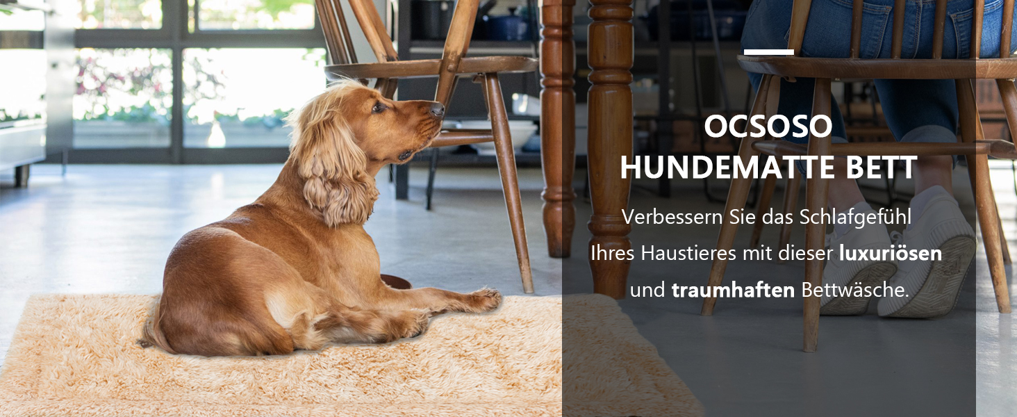 Килимок для собак, ліжко для великих собак Comfy - миючий, плюшевий, стильний, 110x70 см, блакитний