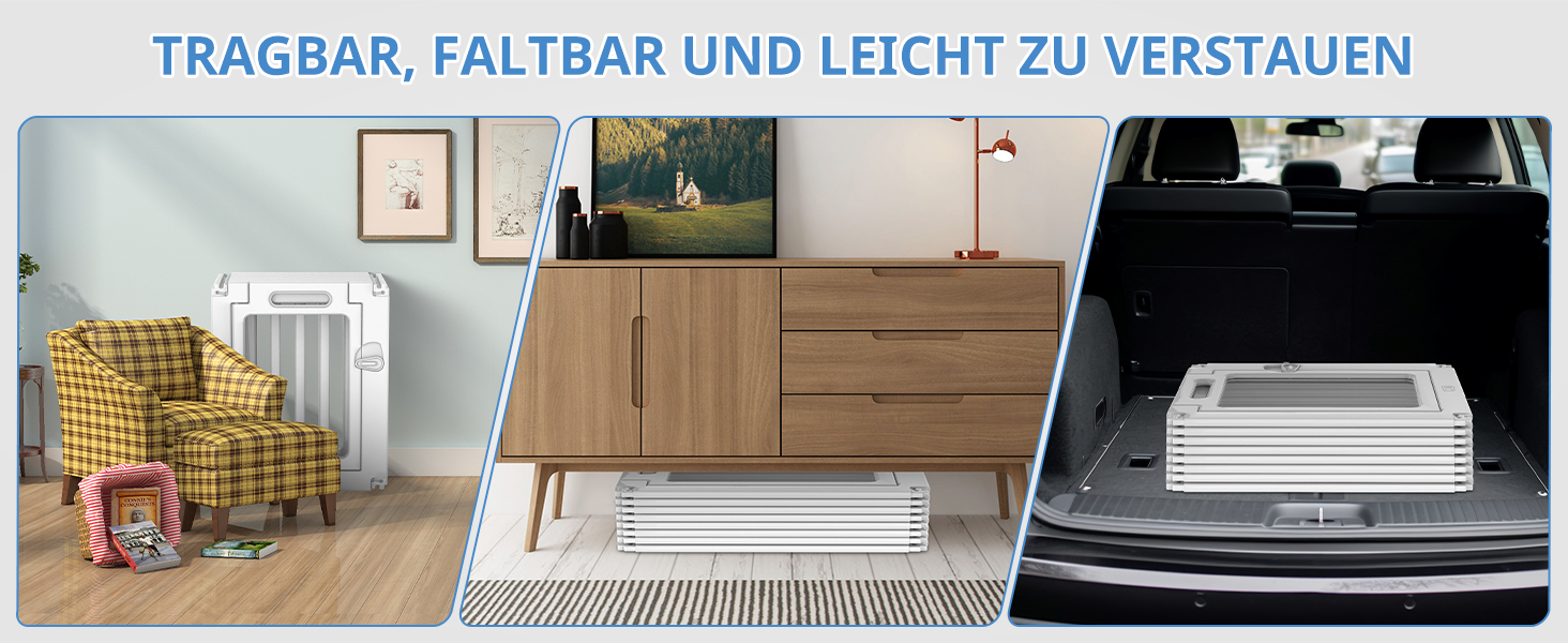 Клітка для цуценят FASNATI з акрилу, 60 см, прозора, для маленьких собак, 10 панелей, 150 x 100 x 60 см