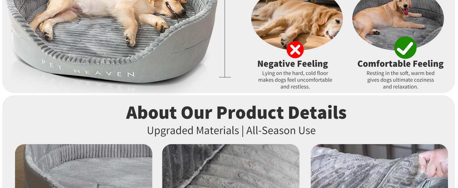 Ортопедичне ліжко для собак PETCUTE середнього розміру, миється, подушка для собак, котячі ліжка, кошик для собак з неслизьким дном, заспокійливе ліжко для домашніх тварин, блакитний+сірий