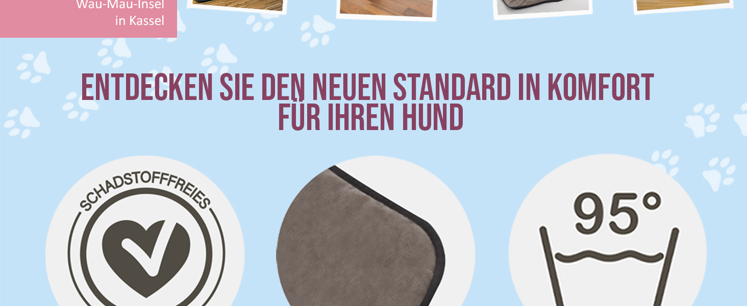 М'яка підстилка для собак Normani - підстилка для тварин з безпечного матеріалу, 40x50 см, 60x80 см, 70x100 см, бежева