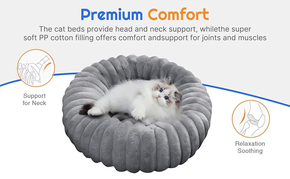 Крісло-лежанка для собак YAGE, 60 см, плюш, антистрес, ортопедичний килимок, підходить для котів, сірий колір, L-70 см