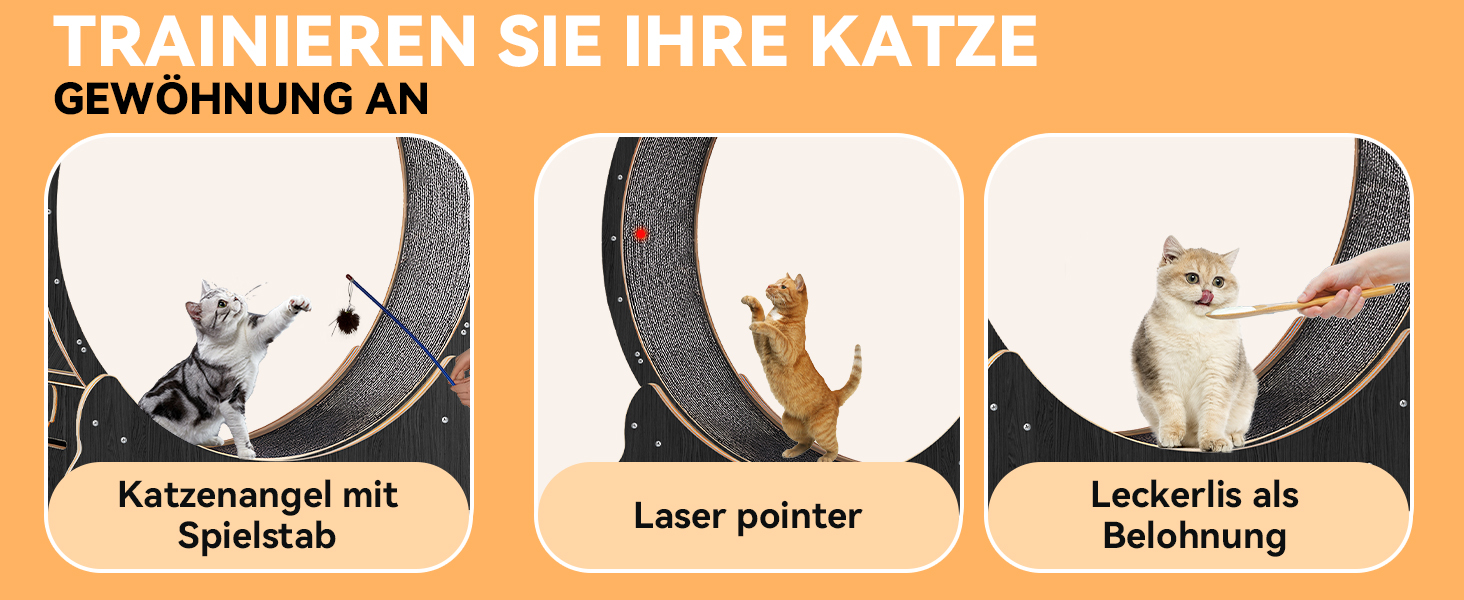 Катання для котів Homegroove, 113 см, XL: бігове колесо для дому, для зниження ваги та здоров'я котів