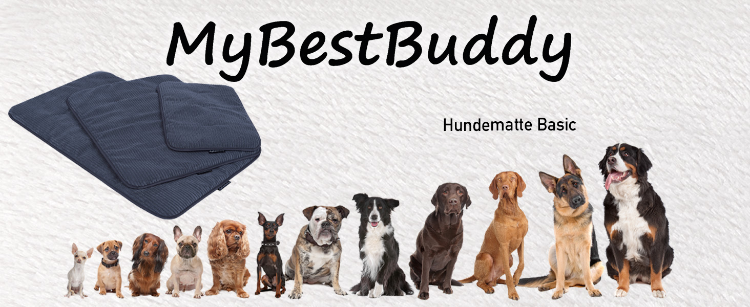 Килимок для собак MyBestBuddy Basic сірий XL 120x70 см: м'який, для великих собак, 40°C, гіпоалергенний