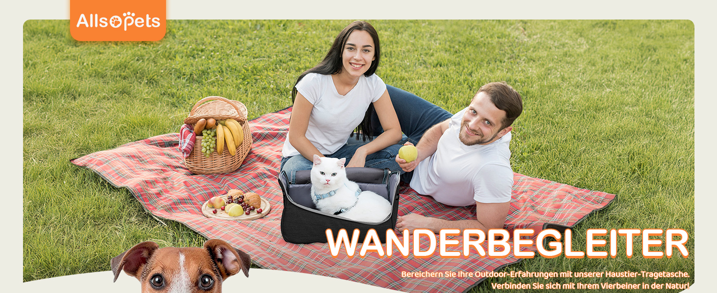 Траверс для собак ALLSOPETS: регульована переноска для маленьких собак та котів з жорстким дном та вентиляцією, сіра