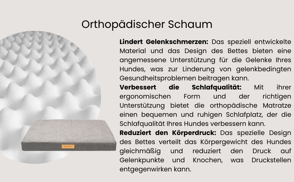 Ортопедичне велике ліжко для собак, подушка для собак, матрац для собак з пральною наволочкою, щадяще для суглобів, собаче ліжко/матрац з можливістю гравіювання імені (сірий, L 90 см x W 70 см x H 10 см)