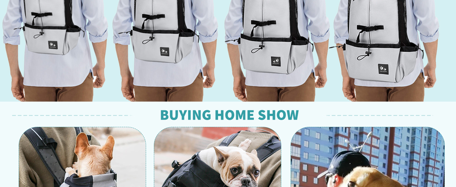 PETCUTE Рюкзак-переноска для собак і котів, чорний, до 3 кг