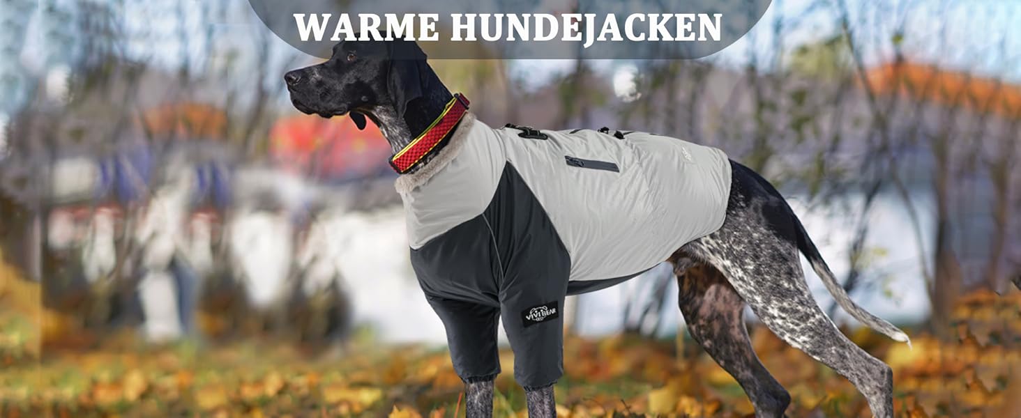 Теплий водонепроникний жилет для собак середнього та великого розміру з кільцем для повідка та кишенею. Зимовий костюм для собак, в'язаний фліс, захист від вітру та снігу, сірий, XL