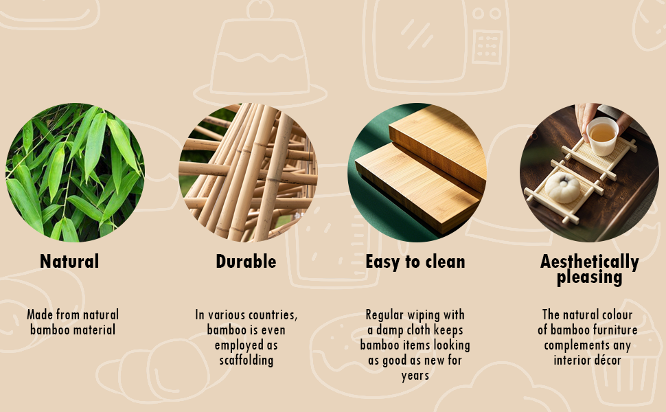 Підвищена годівниця для собак з підставкою, регульована висота, годівниця для маленьких собак та котів, міцна годівниця з бамбука з 2 керамічними мисками та килимком для тварин