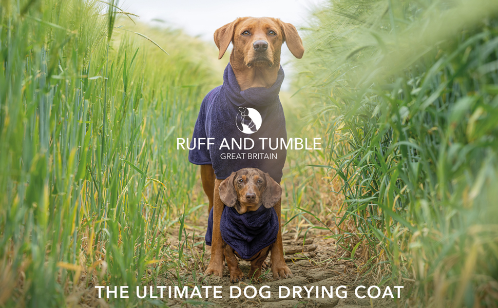 Рушник для собак Ruff and Tumble Класична колекція, блакитний, L