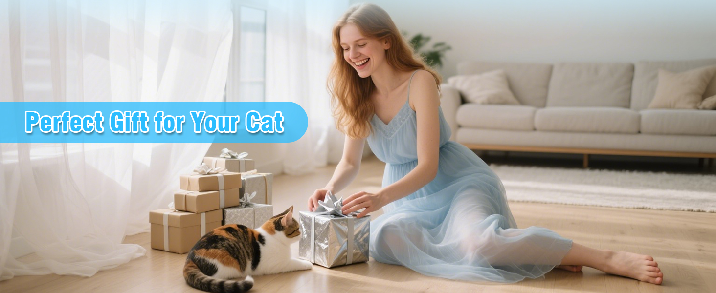 Інтерактивна іграшка для котів: сенсорна, з прихованою пір'ям, зі звуком миші. Ідеальна для дорослих котів.