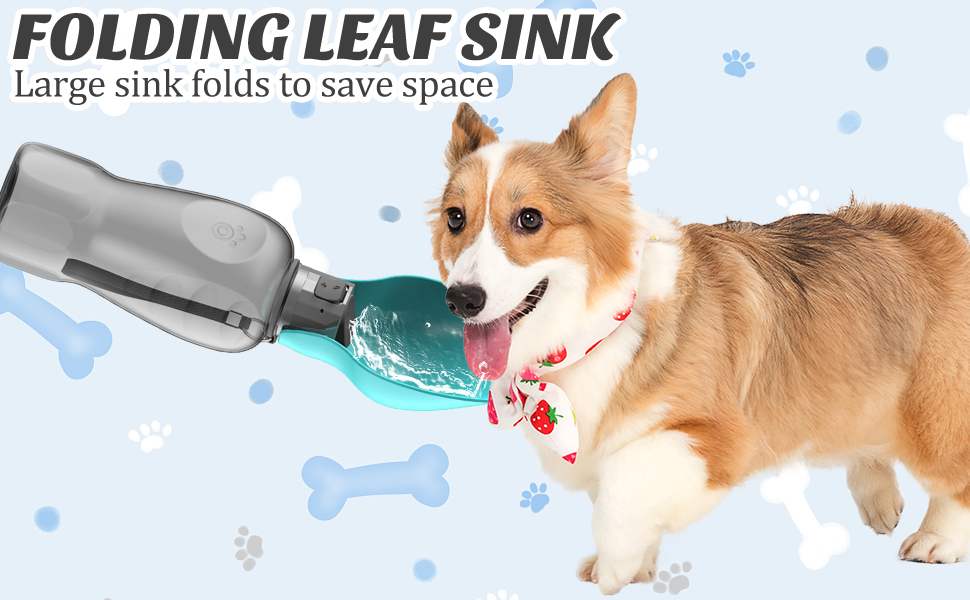 Фляга для собак PIWOSGOL 800 мл: для прогулянок, подорожей, кемпінгу та альпінізму