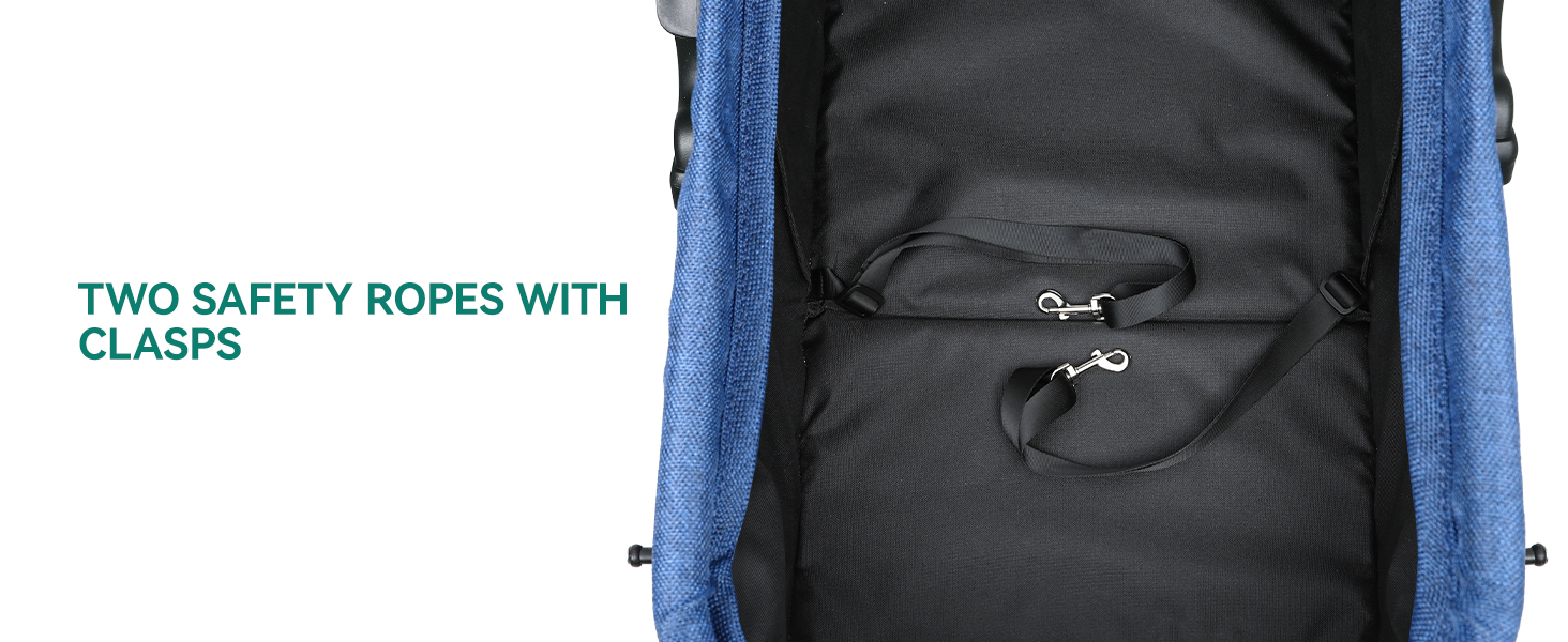 Візок для собак YITAHOME, блакитний, для маленьких собак, з обертовим ручками, сітковими вікнами та тримачем для напоїв