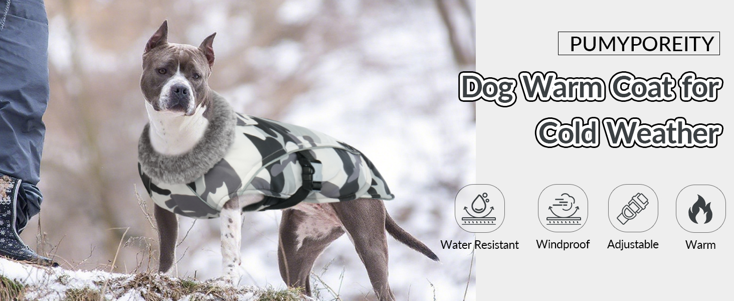 Водонепроникна куртка для собак XL, зимовий одяг для великих собак, флісова жилетка для собак (Камуфляж, XL)