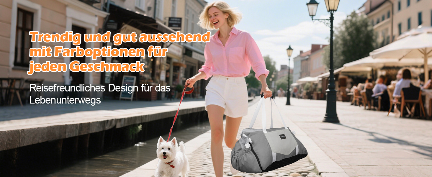 Автокрісло для собак 3-в-1 з розкладним ліжком – переносна автолюлька для маленьких собак, з м'яким матрацом, для переднього або заднього сидіння, внутрішнє та зовнішнє використання (02-Сірий)