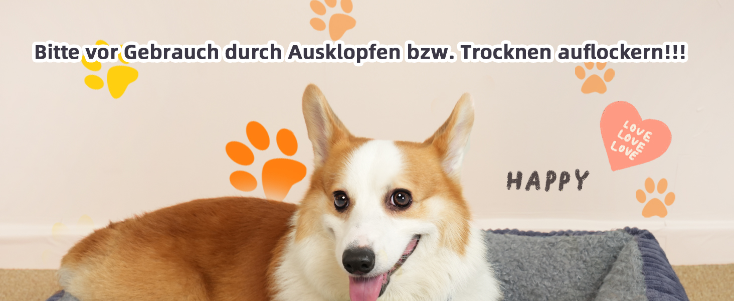 Ортопедичне ліжко для собак середнього розміру TWDEPART, сіре, 89 x 63 см, знімний чохол, антиковзаюче