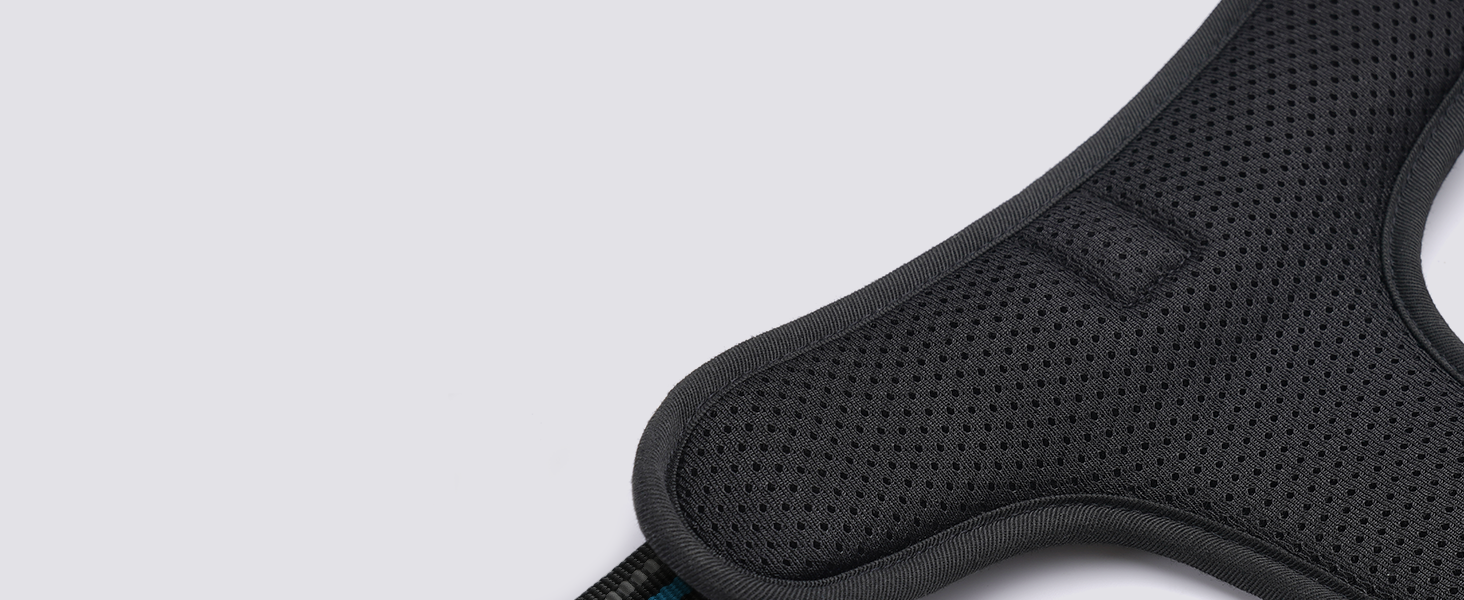 Нашийник для собак Rabbitgoo середнього розміру, анти-тяга, регульований, для великих собак, дихаючий, з світловідбиваючими смугами, безпечний, темно-зелений M (1 шт.)