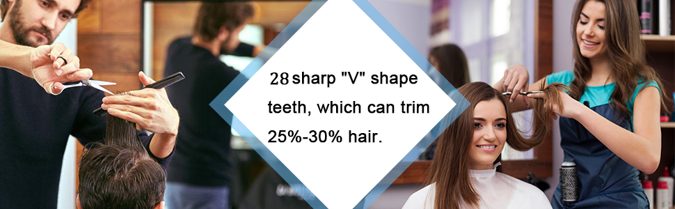 Професійний набір перукарських ножиць для стрижки та філірування волосся (11 шт.) - золото (синьо-чорний)