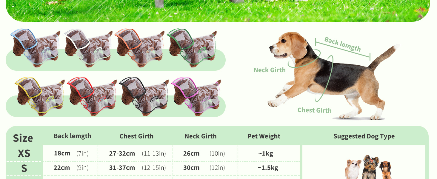 Дощовик для собак PETCUTE, водонепроникний, з капюшоном, PVC, дихаючий, для середніх та великих собак, рожевий