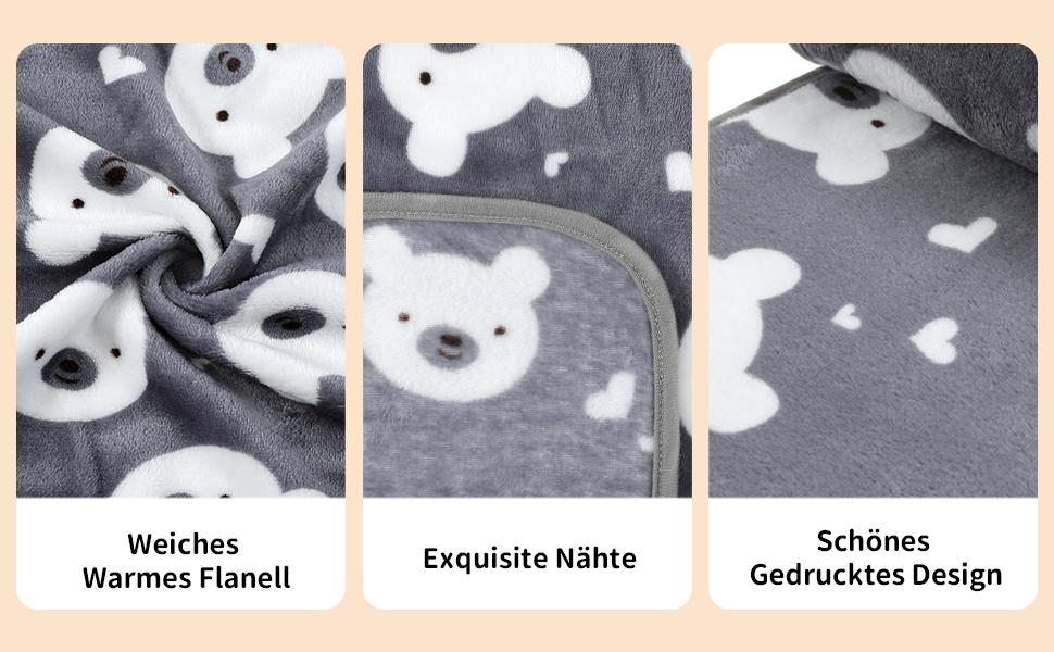 М'яка ковдра для собак та котів Demigeat, 3 шт. - плюшева, миюча, для малого та середнього розміру, для весни та літа, сірого кольору