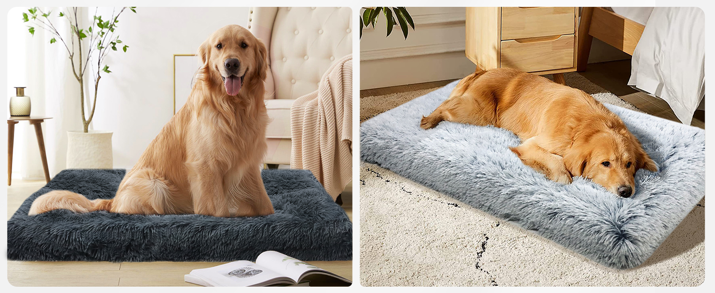 М'яке ортопедичне ліжко для собак DONWEI, килимок для собак, миється, знімний чохол, неслизька підстилка для лежанки, 75x50x6 см, сірий колір Ombré Grey (XL - 100 см, темно-сірий - 100 см)