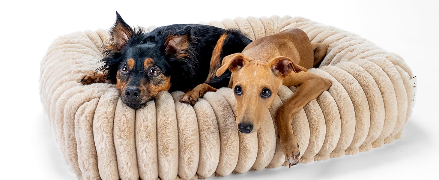 TrendPet Бісквітне ліжко для собак (Сірий, L)