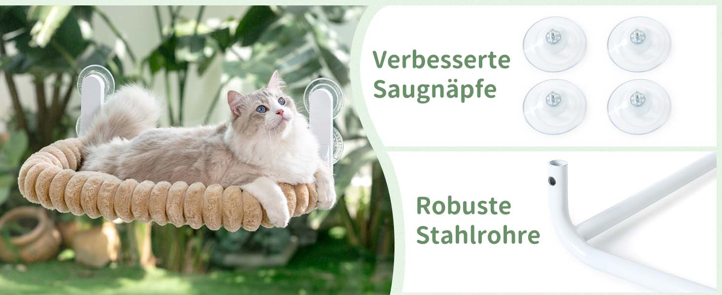 Ліжко для кота GUUSII HOME на вікно, розкладне, з кріпленням на вікно, до 18 кг, знімний чохол (Світло-камелеон, M)