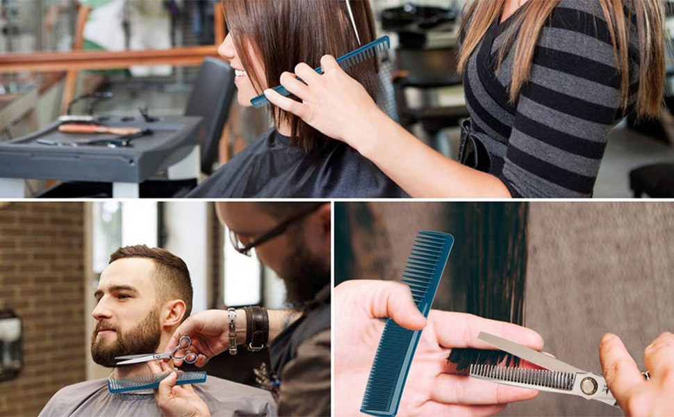 Професійна перукарська ножиця PURPLEBIRD 6 дюймів для стрижки та філірування, з японської сталі 440C, для жінок та чоловіків