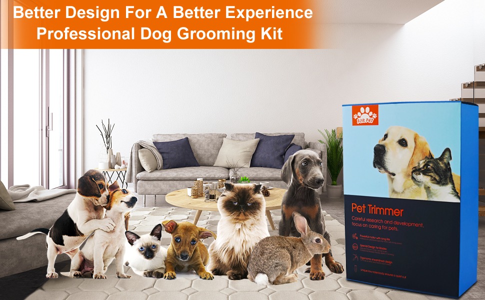 Триммер для собак Paw Trim Pro: тиха, водонепроникна машинка для догляду за лапами, очима, вухами та обличчям (набір)