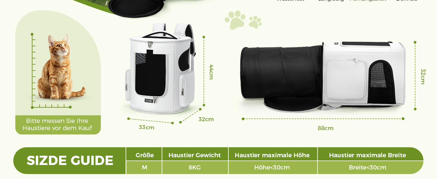 Розширюваний рюкзак для котів та собак Lekespring, переноска для тварин до 8 кг, сірий