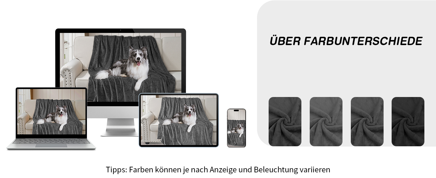 Водонепроникна ковдра DUJUIKE для захисту ліжка, дивана та меблів від тварин (76x102 см, сіра)