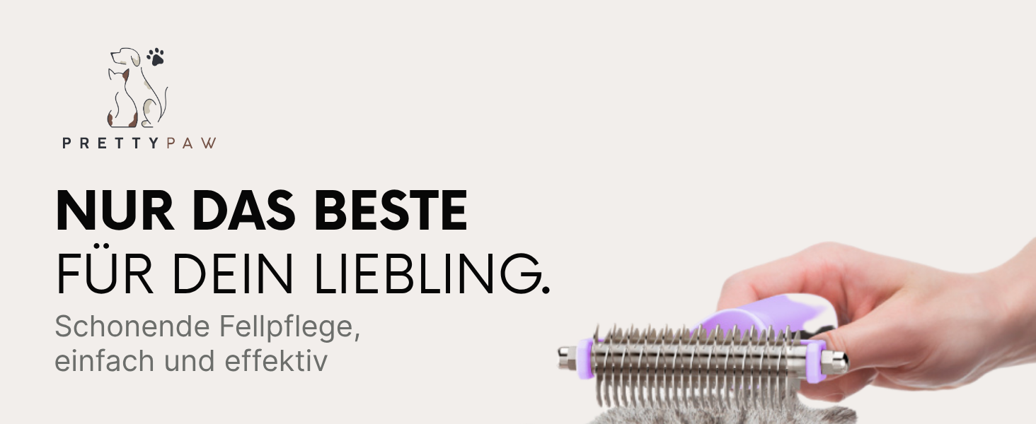 Щітка для котів Pretty Paw® для видалення шерсті, масажна підшерсткова щітка, для довгошерстих та короткошерстих котів, проти ковтунів, лаванда, нова!