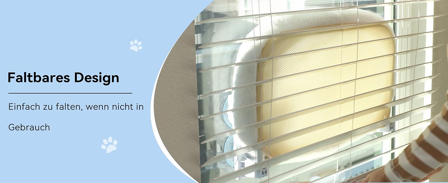 Кішка лежанка на вікно Peyela, м'яка та зручна, до 18 кг