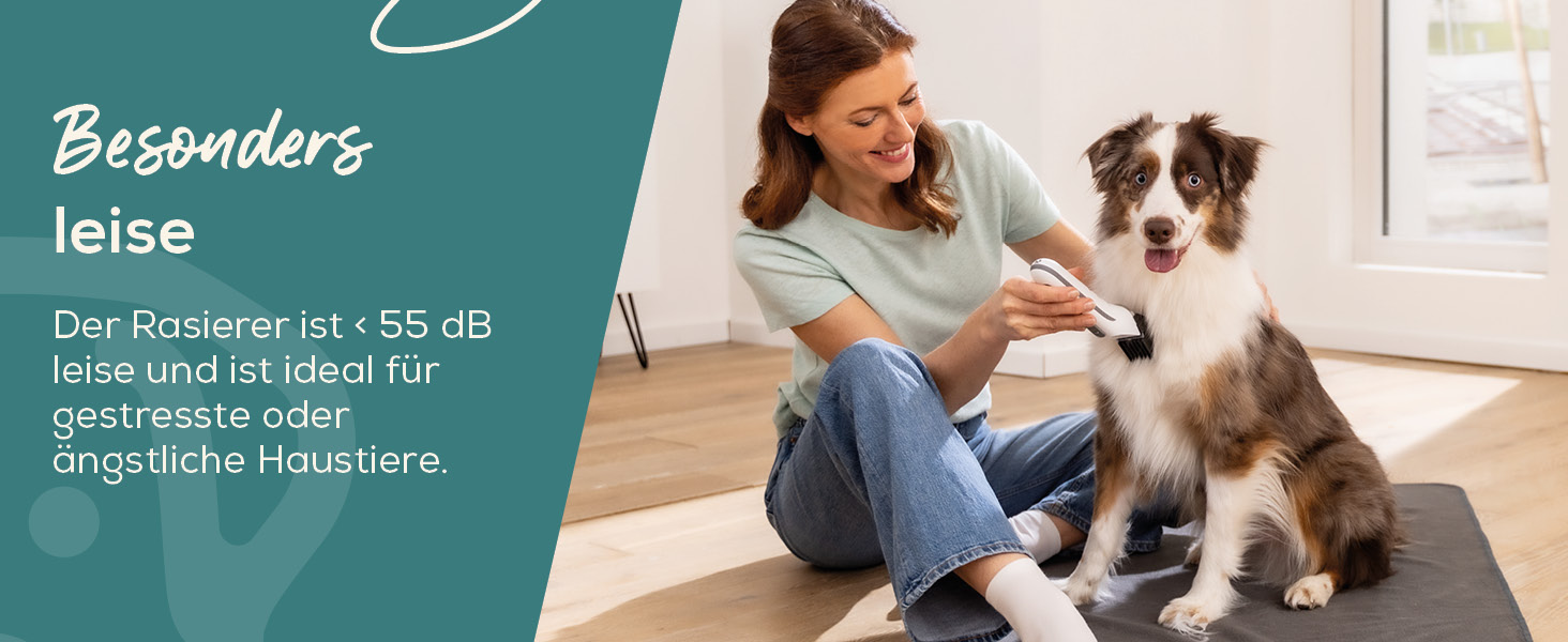 Машинка для стрижки шерсті Beurer Love Your Pet Fluffy для собак та котів, тихий триммер, 9-в-1 набір для грумінгу