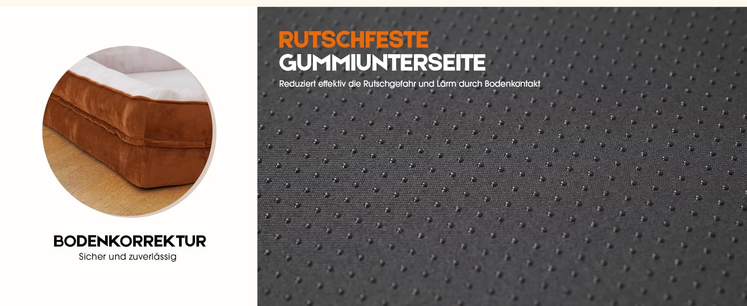 Ортопедичне ліжко для собак великих порід, корзина для собак, що можна прати, з піною у формі яйця, водовідштовхуване ліжко для собак з неслизьким дном та чотиристоронні подушки (колір: коричневий, розмір: 91x61x18 см)