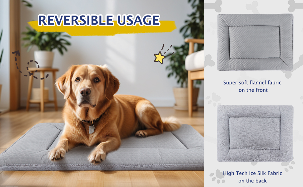 Килимок для собак BVAGSS XH080, 106x71 см, блакитний: двосторонній, прохолодний та теплий, для маленьких, середніх та великих собак